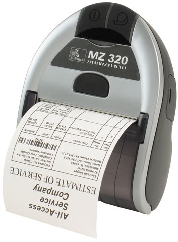 Zebra MZ320 label etiketten