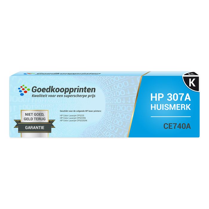 Huismerk voor HP 307A toner cartridge Zwart (HP CE740A toner) 7.000 afdrukken main product photo