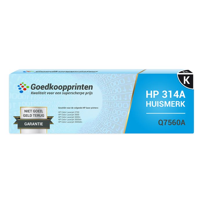 Huismerk voor HP 314A toner Zwart (Q7560A) 6.500 afdrukken main product photo