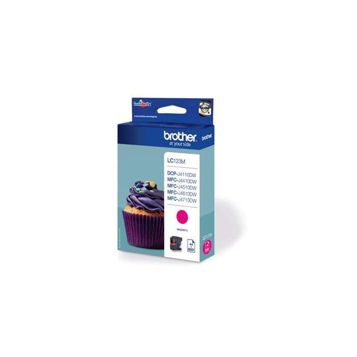 Brother LC-123M inkt cartridge Magenta (6,6ML) - Origineel main product photo