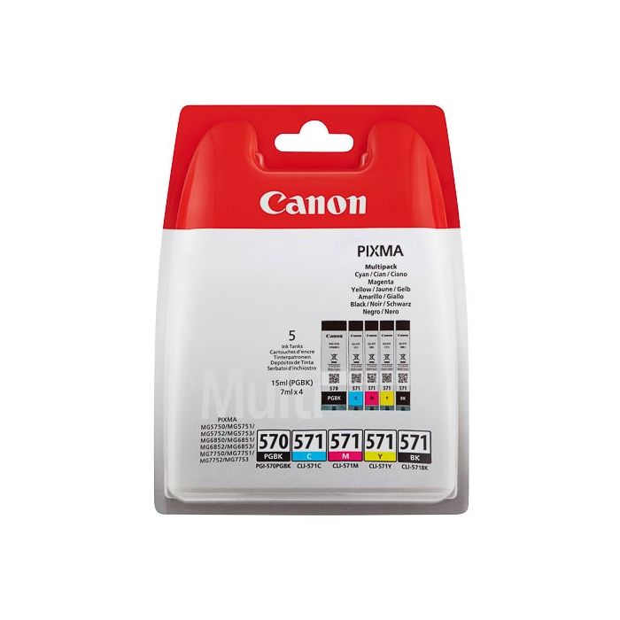 Canon PGI-570BK / CLI571 set XL - Origineel main product photo