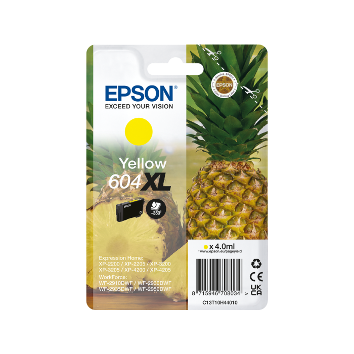 Epson 604XL inkt cartridge Geel (4ml) - Origineel main product photo