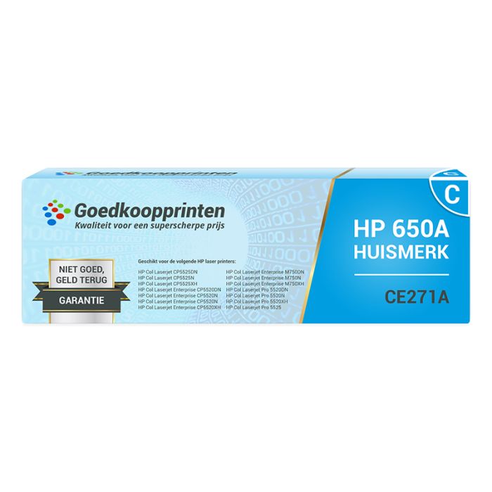 Huismerk voor HP CE271A toner cartridge Cyaan (17.000 afdrukken) main product photo