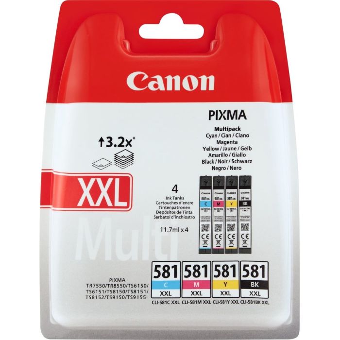 Canon PGI-580 / CLI581 XXL inkt cartridges set - Origineel main product photo