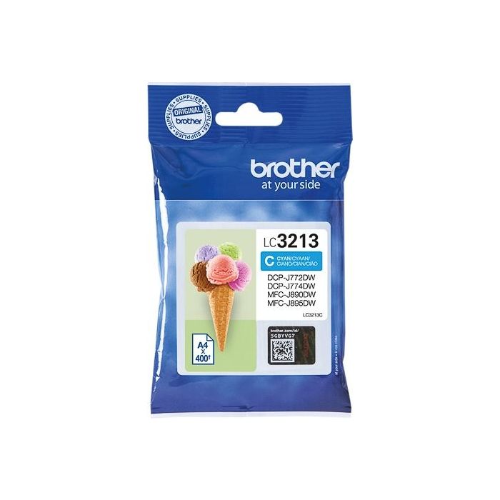 Brother LC-3213C inkt cartridge Cyaan - Origineel main product photo