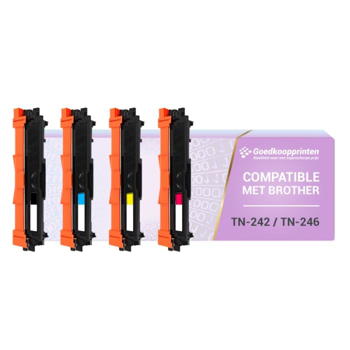 Brother TN-242 toner / Brother TN-246 toner Multipack - Huismerk set main product photo