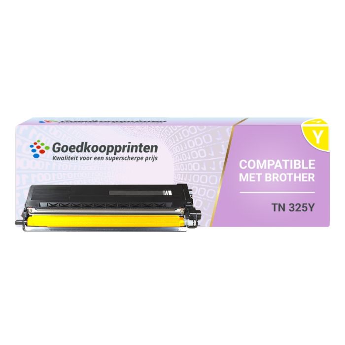 Brother TN325Y toner cartridge Geel (4.000 afdrukken) - Huismerk main product photo
