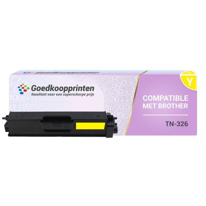 Brother TN326Y toner Geel (3.500 afdrukken) - Huismerk main product photo
