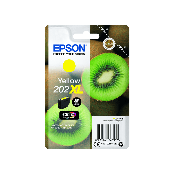 Epson 202XL inkt cartridge Geel (C13T02H44010) 10ML - Origineel main product photo