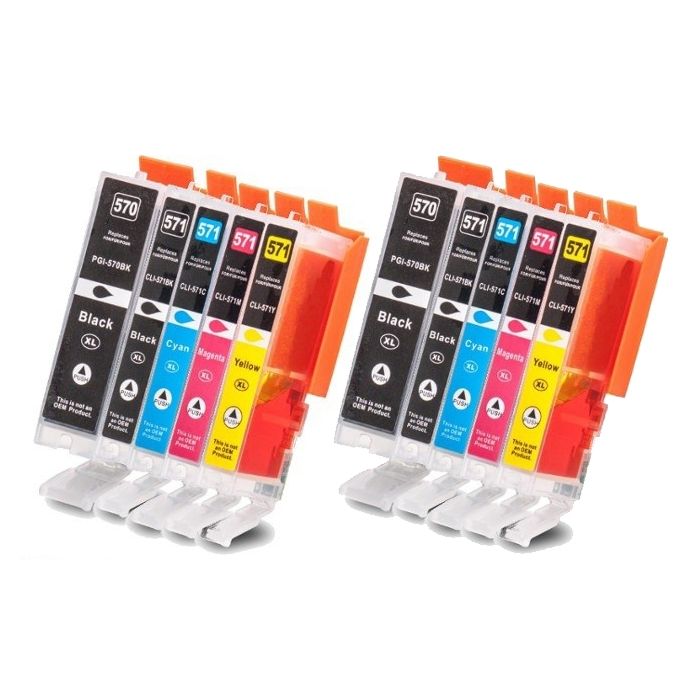 ACTIE: CANON PGI-570 XL / CLI-571 XL Inkt Cartridges Multipack (10st) - Huismerk main product photo