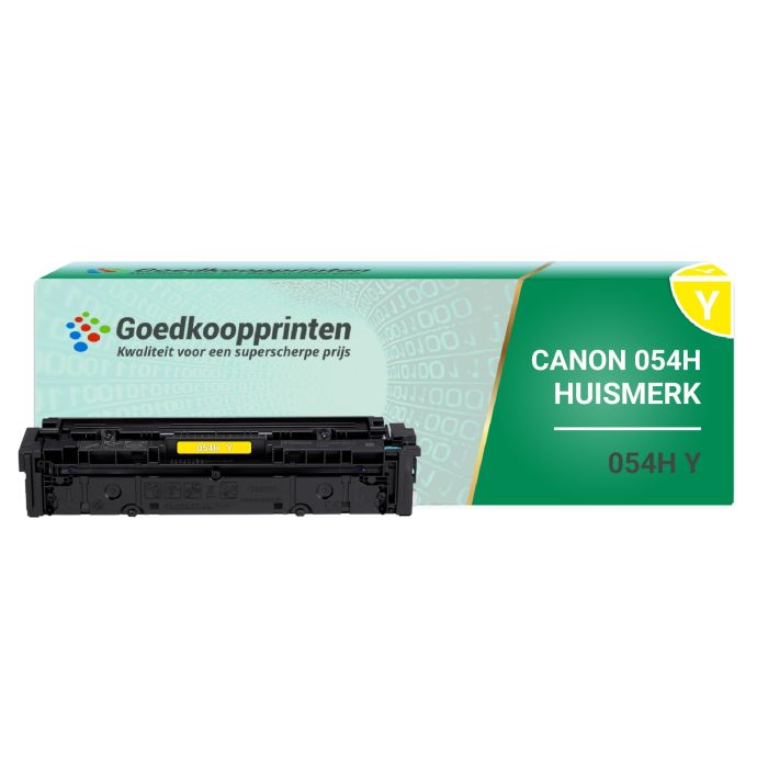 Huismerk Canon 054H toner cartridge Geel (2.500 afdrukken) main product photo