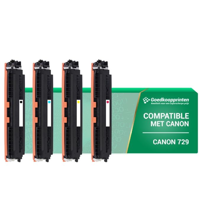 Canon 729 toner cartridge Multipack Zwart en Kleur - Huismerk Actie Set main product photo