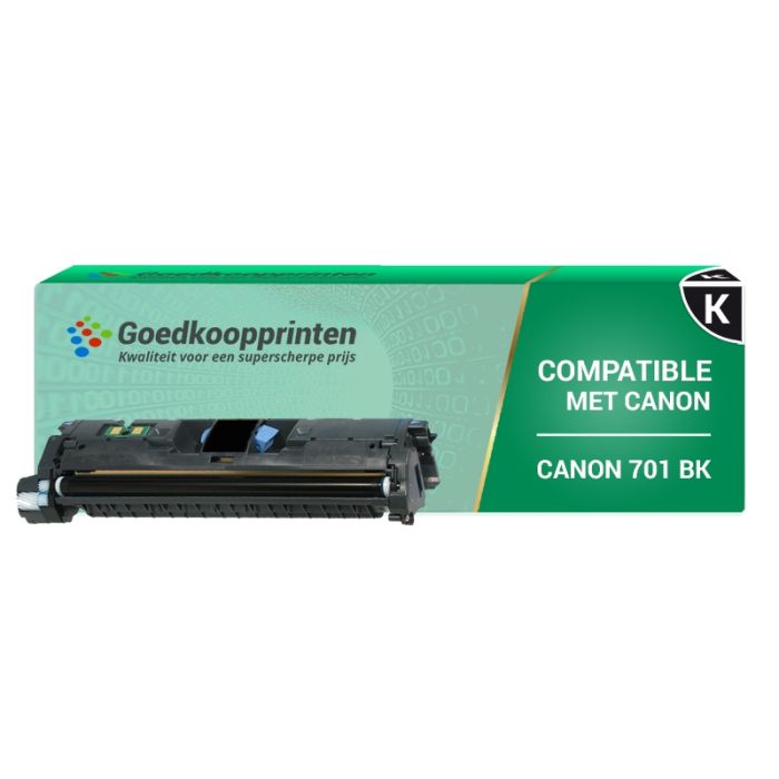 Canon 701BK toner Zwart - (5.750 afdrukken) Huismerk main product photo