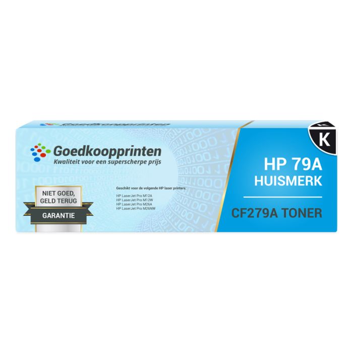 Huismerk voor HP 79A toner / HP CF279A toner cartridge Zwart - 1.000 afdrukken main product photo