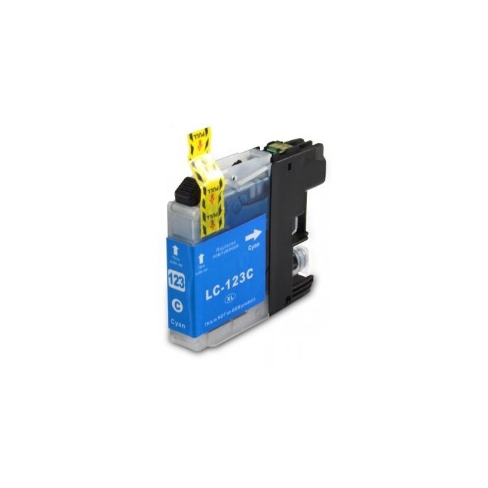 Brother LC-123C inkt cartridge Cyaan (10ML) - Huismerk main product photo