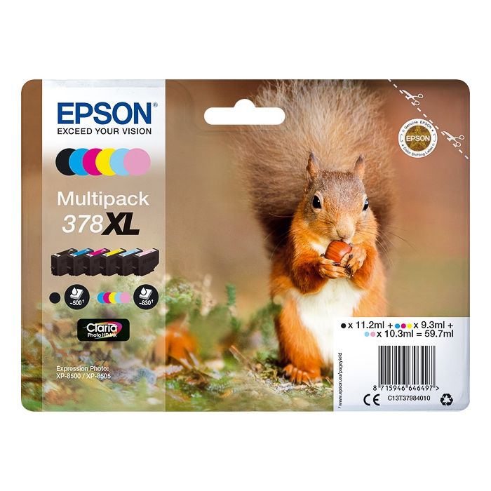Epson 378XL inkt cartridge Multipack (6 stuks) - Origineel main product photo