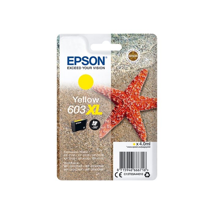 Epson 603XL inkt cartridge Geel - Origineel main product photo