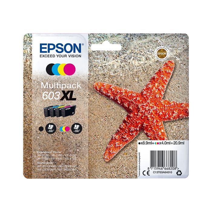 Epson 603XL inkt cartridges Multipack - Origineel main product photo