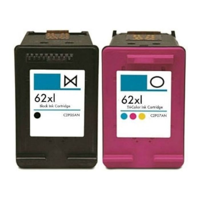 Huismerk HP 62XL inkt cartridge Multipack Zwart (20 ml) Kleur (19 ml) main product photo