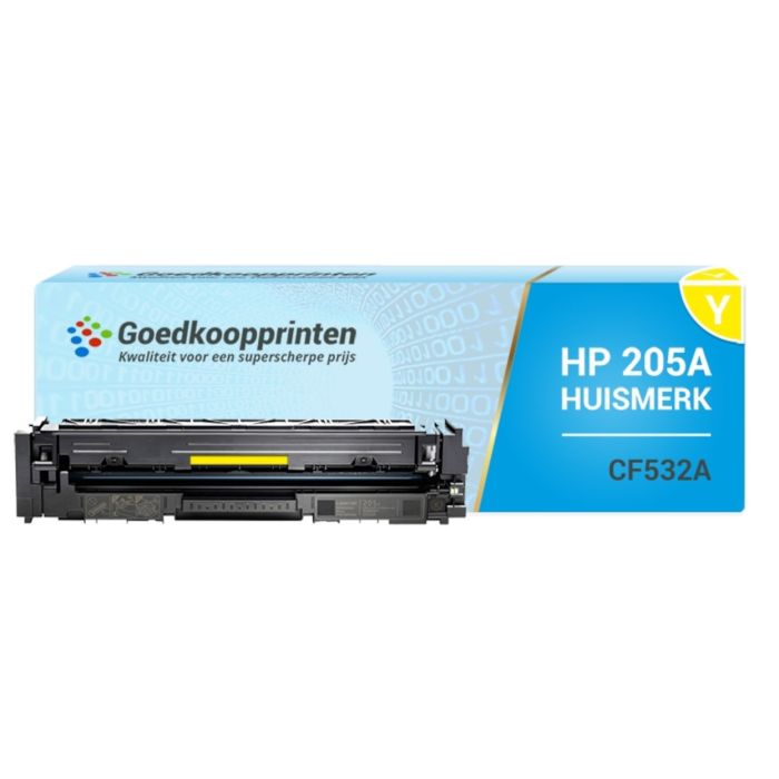 Huismerk HP CF532A (205A) toner Geel - 900 afdrukken main product photo