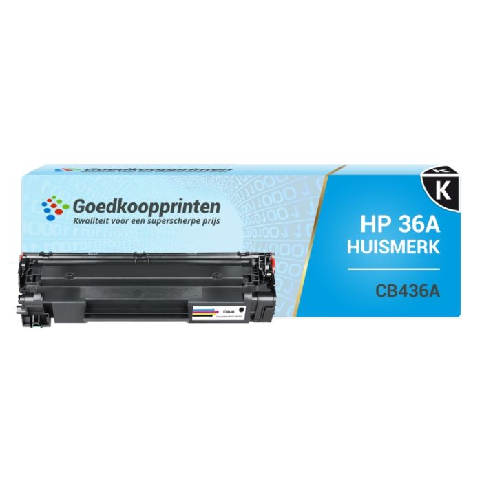 Huismerk voor HP 36A toner / HP CB436A toner zwart - 2.100 afdrukken main product photo