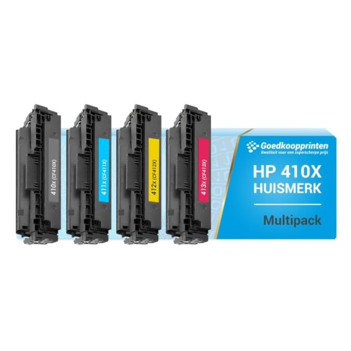 Huismerk HP CF410X + 3 Kleuren toner Multipack main product photo