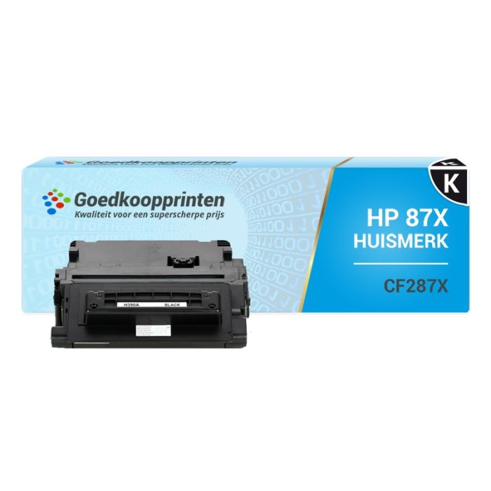 Huismerk voor HP 87X toner / HP CF287X toner cartridge Zwart (20.000 afdrukken) main product photo