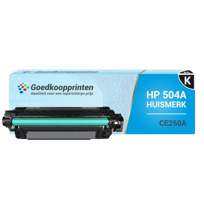 Huismerk HP CE250A toner / HP CE250X toner cartridge Zwart (12.000 afdrukken) main product photo