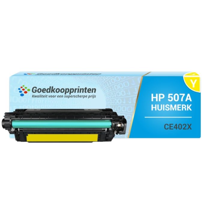 Huismerk HP CE402A (507A) toner Geel (6.500 afdrukken) main product photo