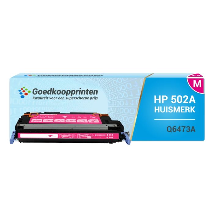 Huismerk voor HP 502A toner / Q6473A toner cartridge Magenta (4.000 afdrukken) main product photo