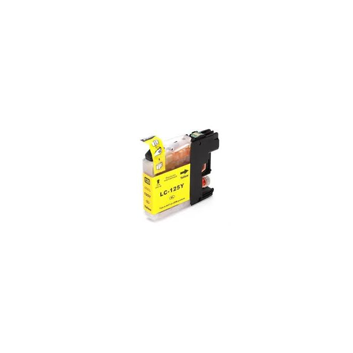 Brother LC-125Y inkt cartridge Geel (15 ML) - Huismerk main product photo