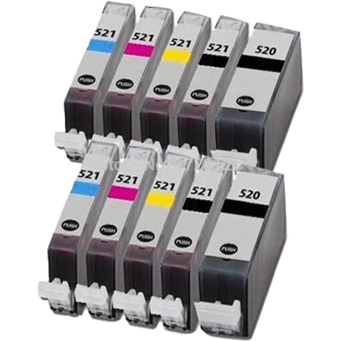 ACTIE: Canon PGI520 / CLI521 inkt cartridges (10-STUKS) Huismerk main product photo