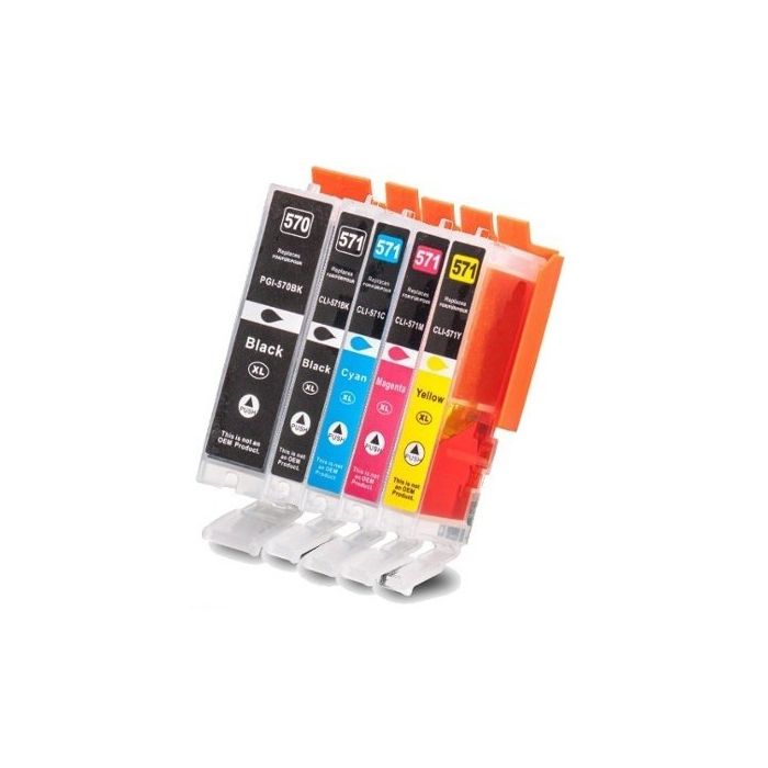 Huismerk Canon PGI-570 XL / CLI-571 XL inkt cartridges 5-Kleuren Multipack (70 ml) main product photo
