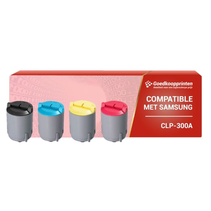 Samsung CLP300 toner cartridge Multipack (set 4x) - Huismerk main product photo