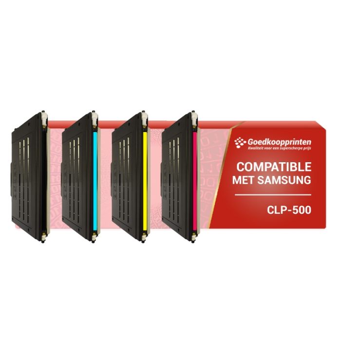 Samsung CLP-500 toner cartridge Multipack - Huismerk set main product photo