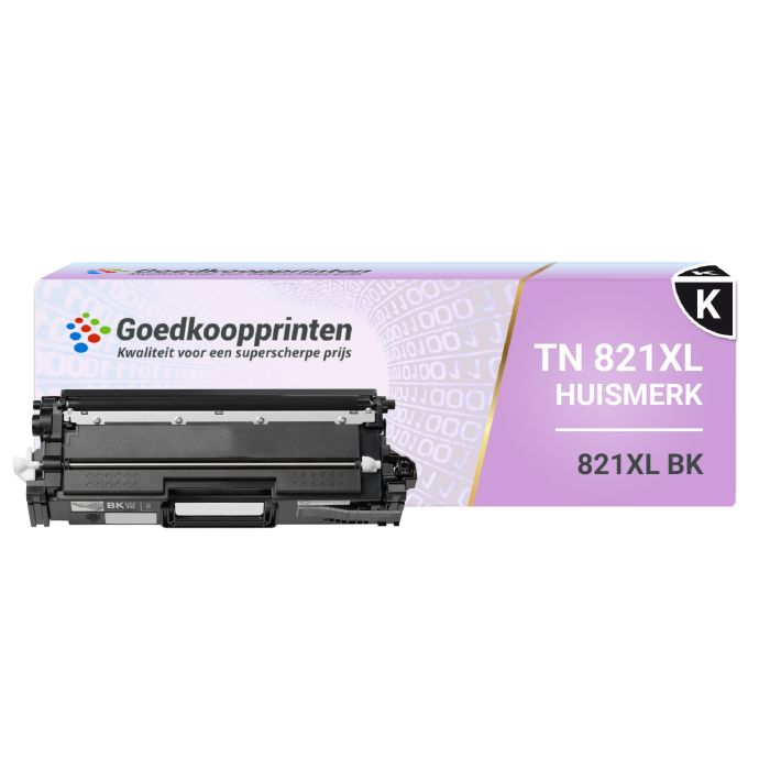 Brother TN-821XXL BK toner Zwart (15.000 afdrukken) - Huismerk main product photo