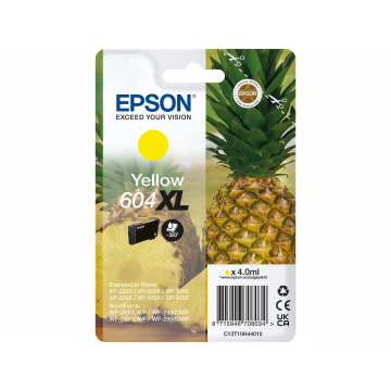 Epson 604XL inkt cartridge Geel (4ml) - Origineel