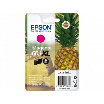 Epson 604XL inkt cartridge Magenta (4ml) - Origineel