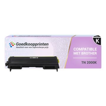 Brother TN-2000 toner Zwart - Huismerk (2.600 afdrukken)