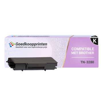 Brother TN-3280 toner Zwart (8.000 afdrukken) - Huismerk