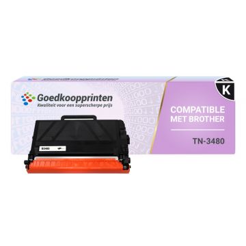 Brother TN-3480 toner Zwart (8.000 afdrukken) - Huismerk