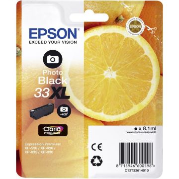 Epson T3361 inkt cartridge C13T33614010 (8,1 ML) Foto Zwart - Origineel