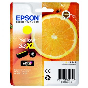 Epson T3364 inkt cartridge C13T33644010 (8,1 ML) Geel - Origineel