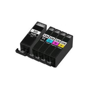 Canon PGI525 inkt cartridge / Canon CLI526 inkt cartridge Multipack  - Huismerk set