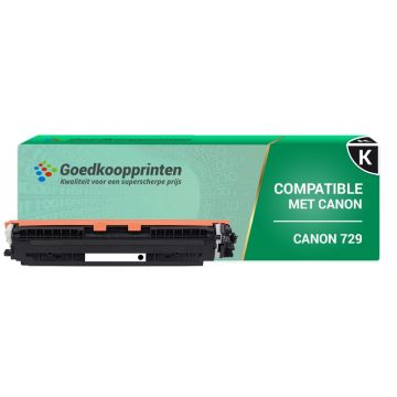 Canon 729BK toner cartridge Zwart (1.500 afdrukken) - Huismerk