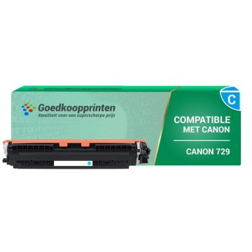 Canon 729C toner cartridge Cyaan (1.000 afdrukken) - Huismerk