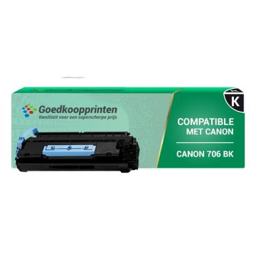 Canon 706 BK toner cartridge Zwart (5.000 afdrukken) - Huismerk