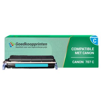 Canon 707C toner cartridge Cyaan (2.000 afdrukken) - Huismerk