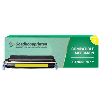 Canon 707Y toner cartridge Geel (2.000 afdrukken) - Huismerk