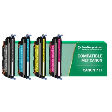 Canon 711 toner cartridge Multipack Zwart en Kleur - Huismerk Actie Set